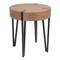Hello Honey® 22" Astoria Wood End Table with Metal Hairpin Legs